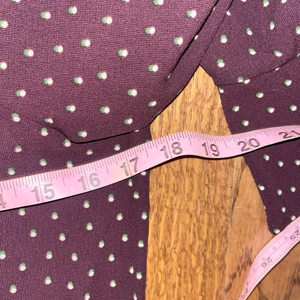Sweet Wanderer Polka Dot Neck Tie Blouse L - Picture 7 of 11